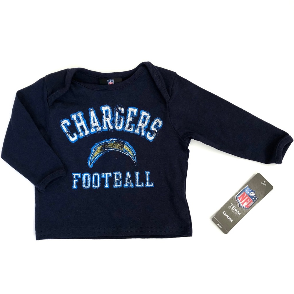 Kids long sleeve LA Chargers shirt - 6-9